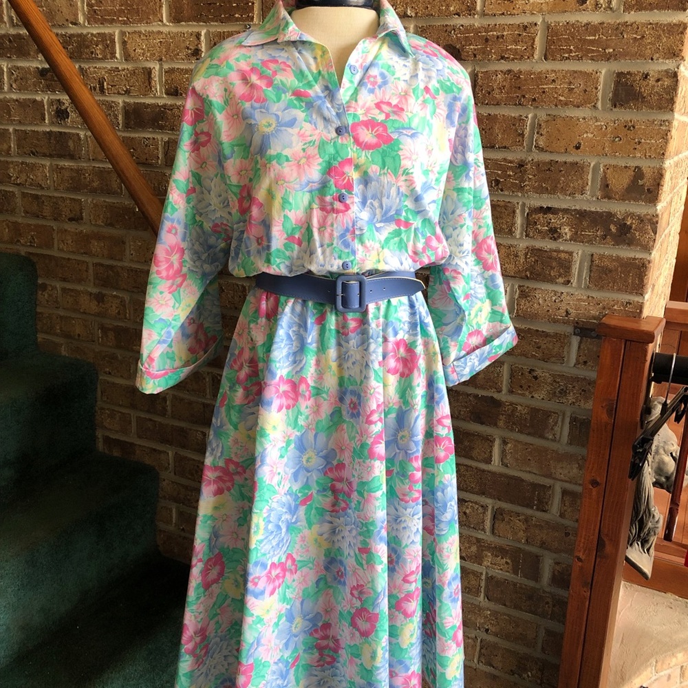 Vintage Floral The American Shirt Dress - Picture 11 of 11